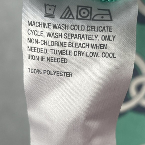 IMAN Tunic Jade GLOBAL CHIC V Neck Chain Link Flowy Blouse Corpcore Twee Office - Picture 14 of 16